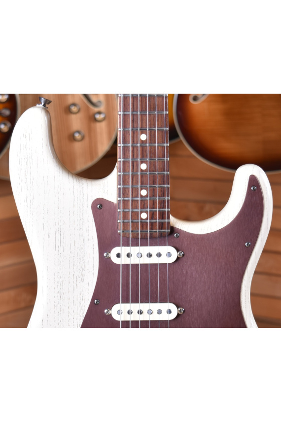 Fender Stratocaster American Standard FSR Rustic Ash Olympic White